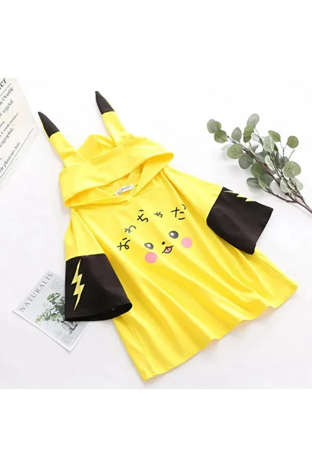 Детская футболка с принтом Pikachu model printed Machetta, Yellow