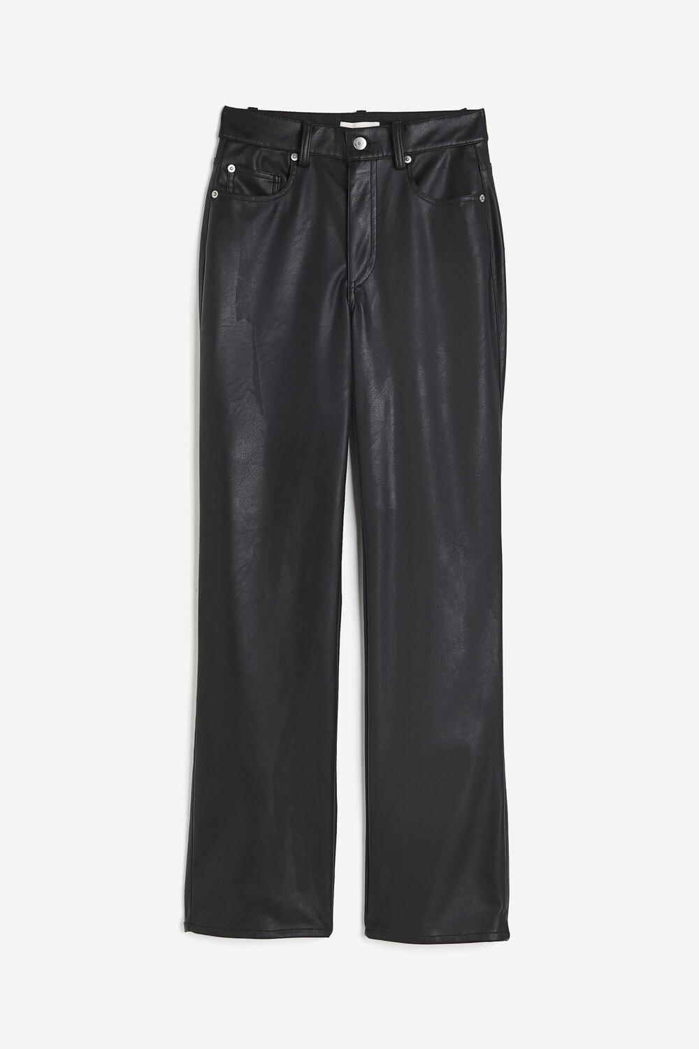 

Брюки H&M Coated, черный