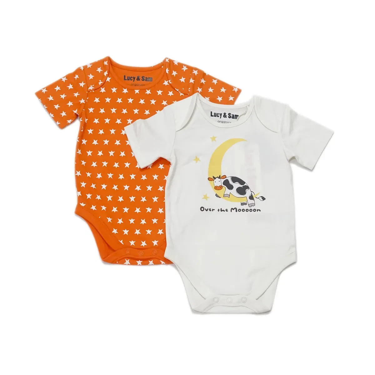Детский комплект боди с принтом Orange Pumpkin Star Lucy & Sam, Multi