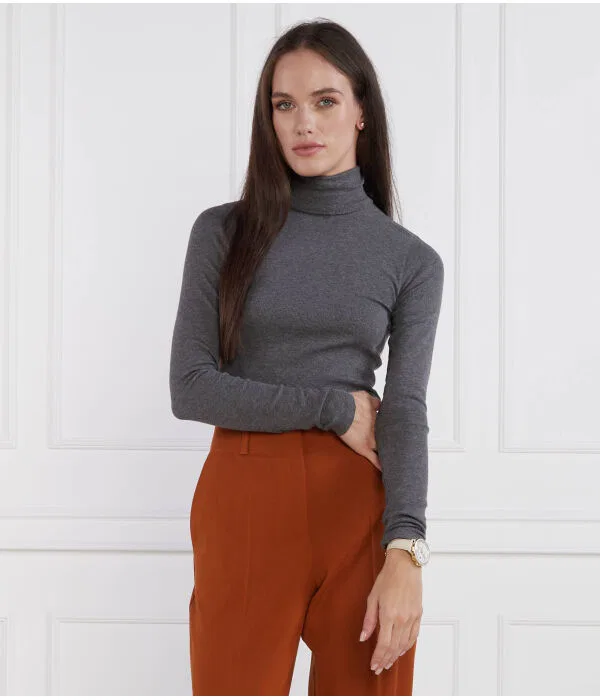 Женская водолазка с длинным рукавом Dolcevita Polo Ralph Lauren, Grafite — фото 3