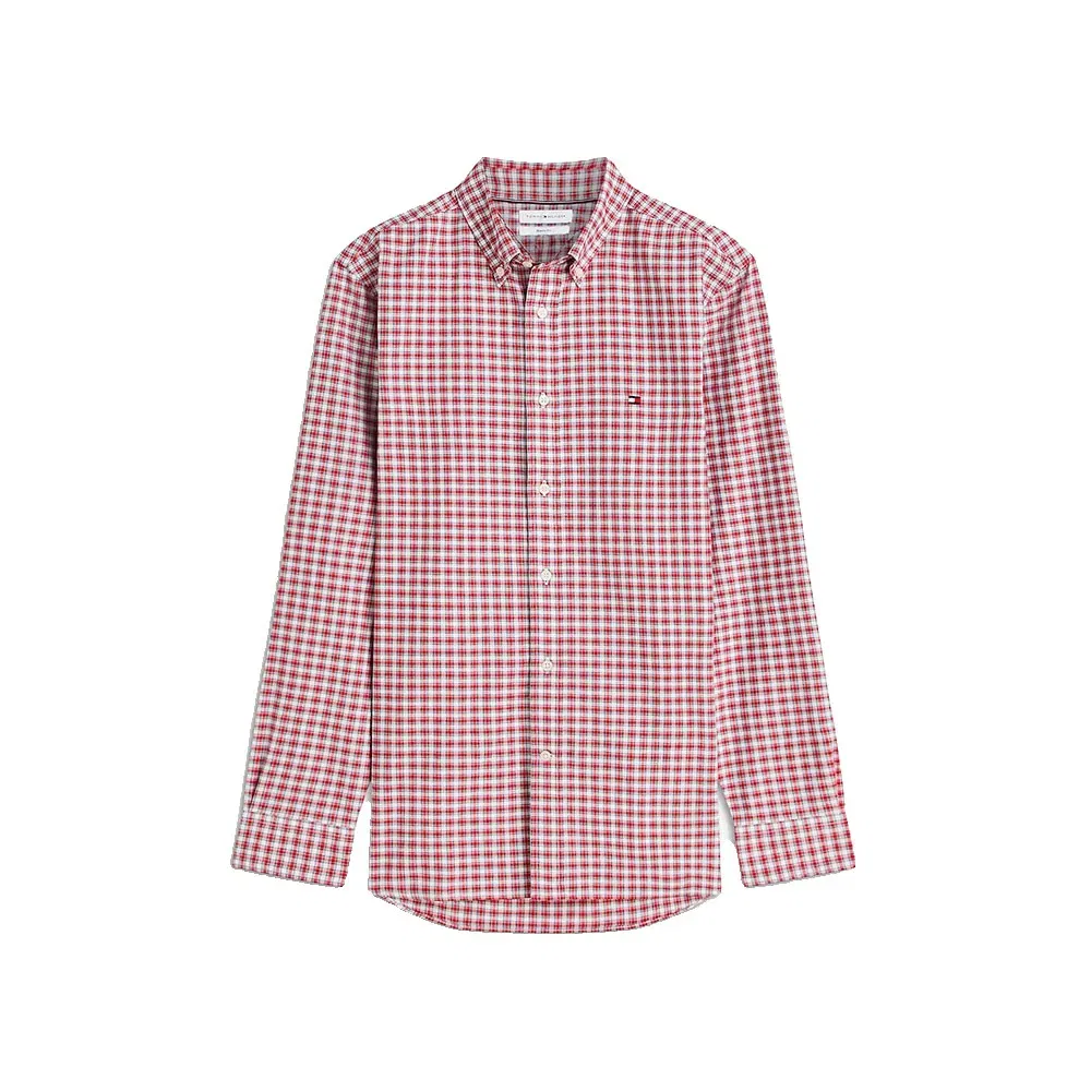 Мужская рубашка с принтом Tommy hilfiger, Pink — фото 3