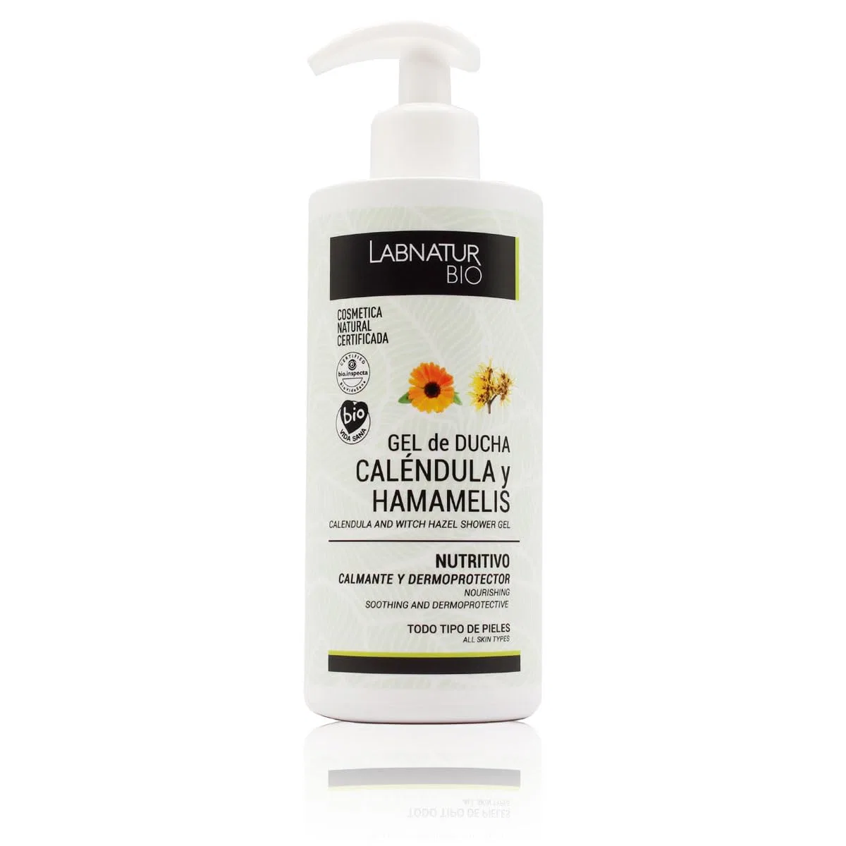 Гель для душа Calendula Hamamelis, LABNATUR, 450 мл