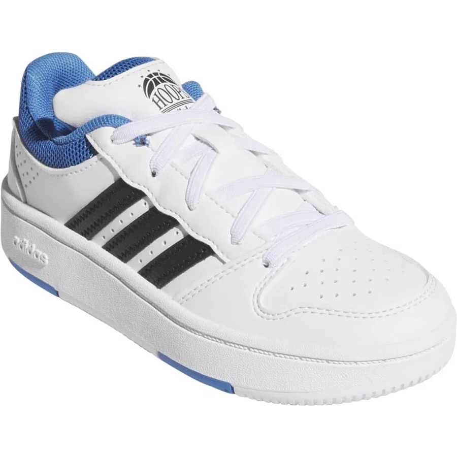 Детские спортивные кроссовки с закрытым носком Adidas Hoops Classıc El C, Белый — фото 2