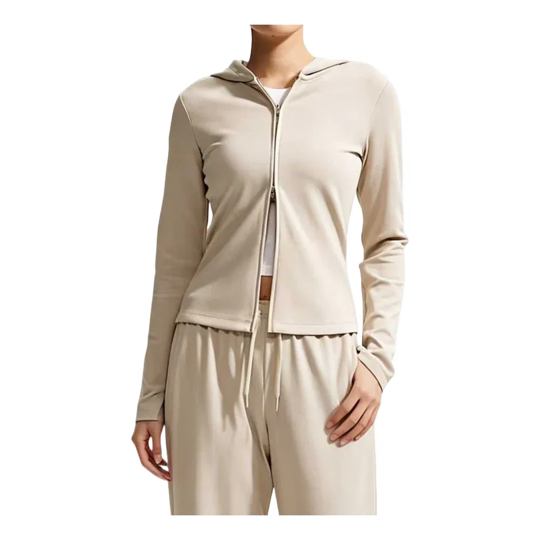 Женская футболка Sportswear Chill Knit Jacket 'Khaki' Nike, хаки