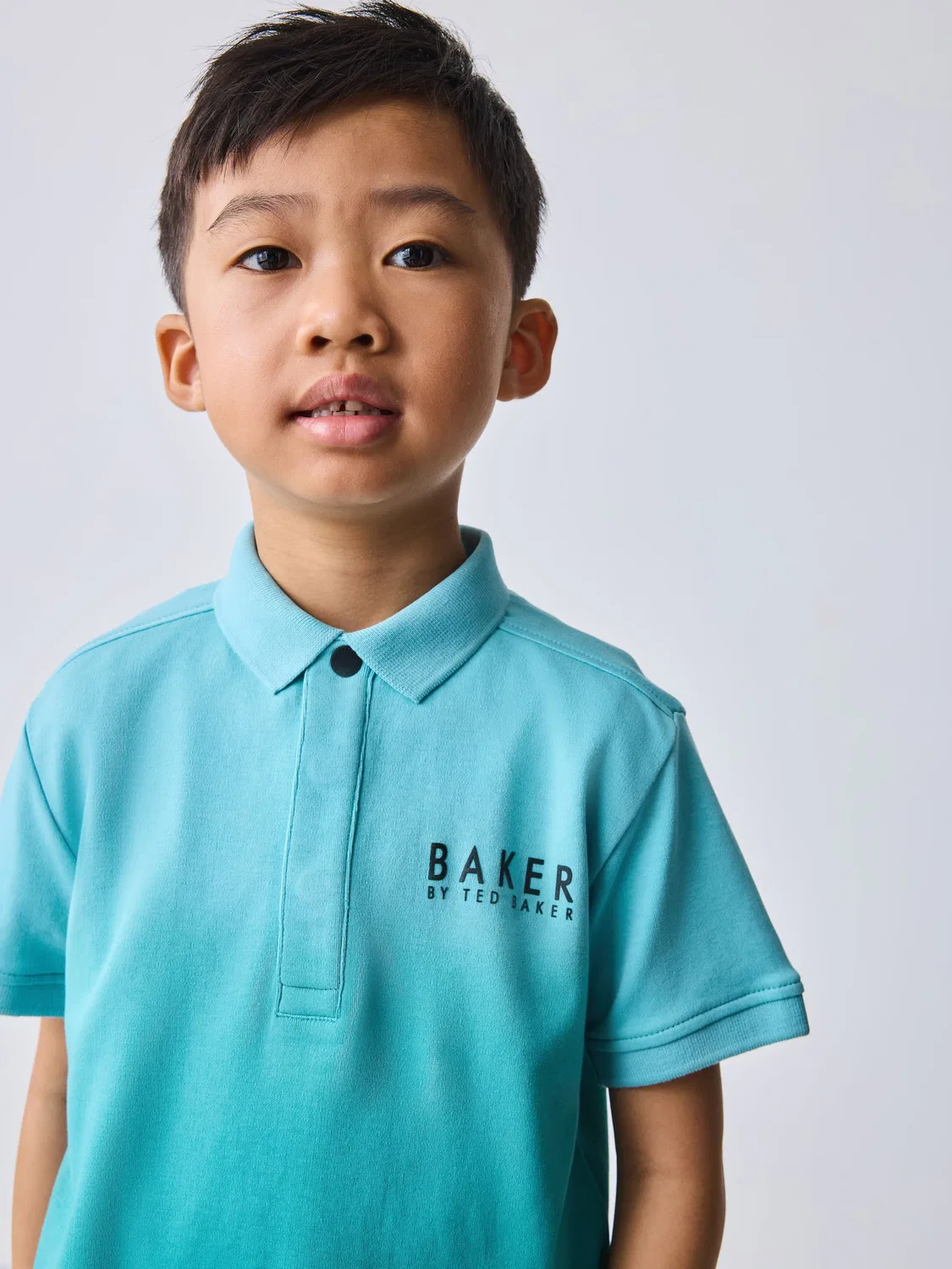 Поло Baker by Ted Baker, принт, модель Polo Shirt, Turquoise Ombre — фото 3