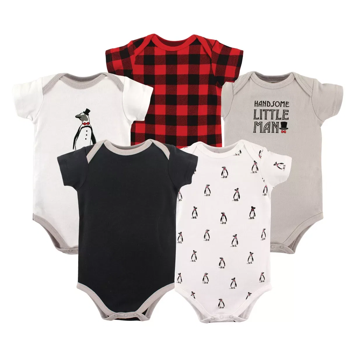 Детский комплект боди с коротким рукавом Arctic Buddies Luvable Friends, Arctic Buddies