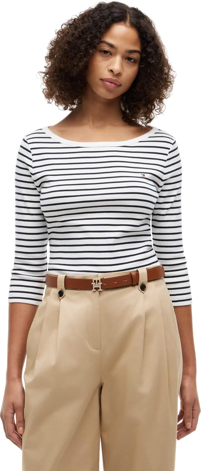 Женская футболка с длинным рукавом Cody Boat-nk Tommy Hilfiger, Blue (Breton Stripe Ecru/Dark Night Navy)