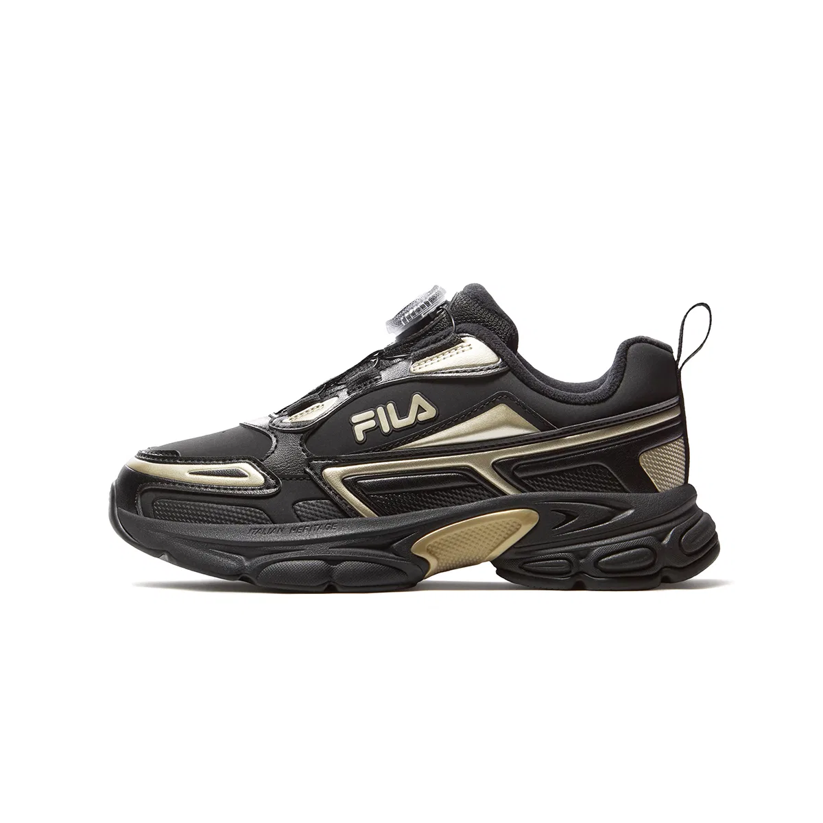 Детские кроссовки для бега спортивные с синтетическим верхом FILA KIDS, Black