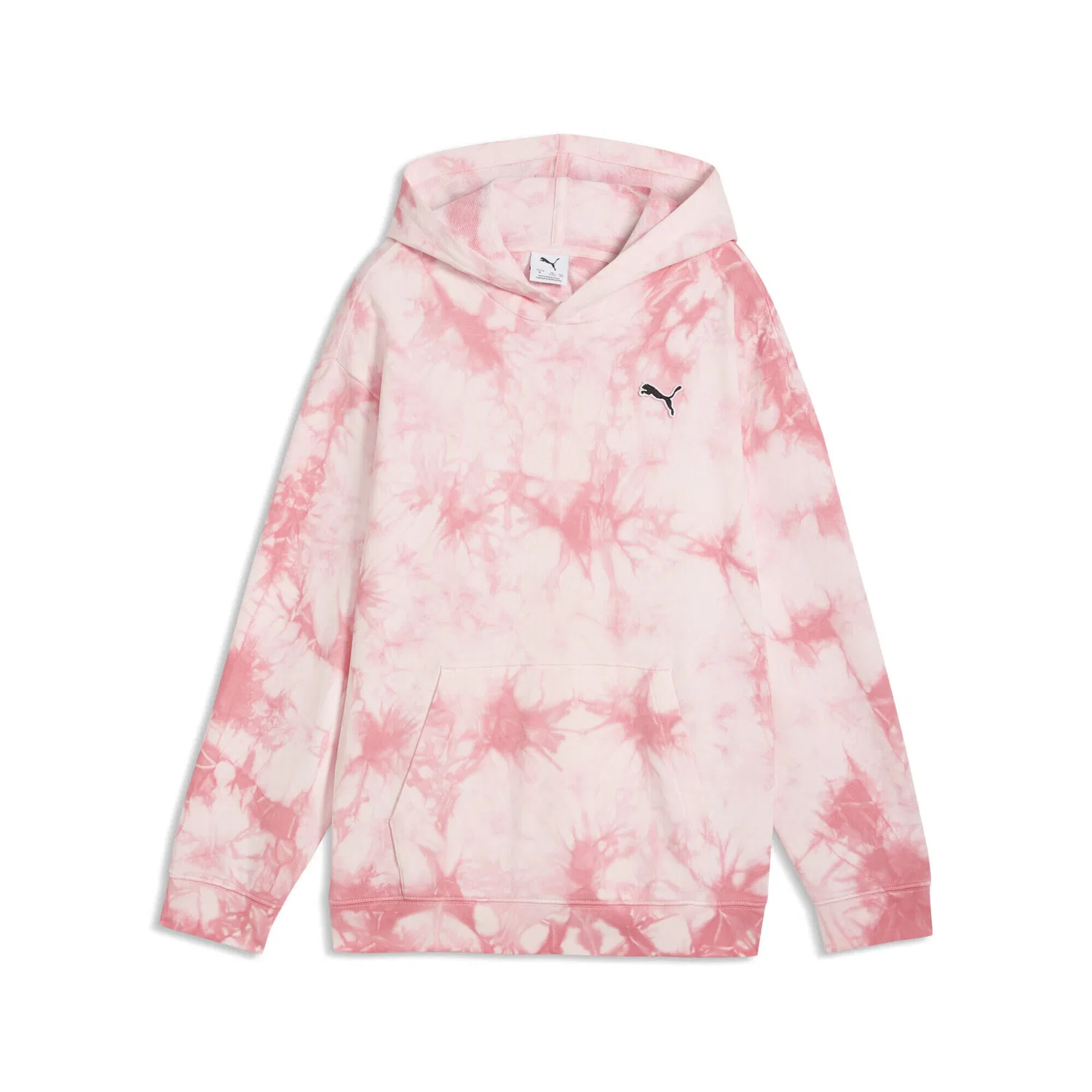 Детское худи с капюшоном Tie Dye Puma, Rosa
