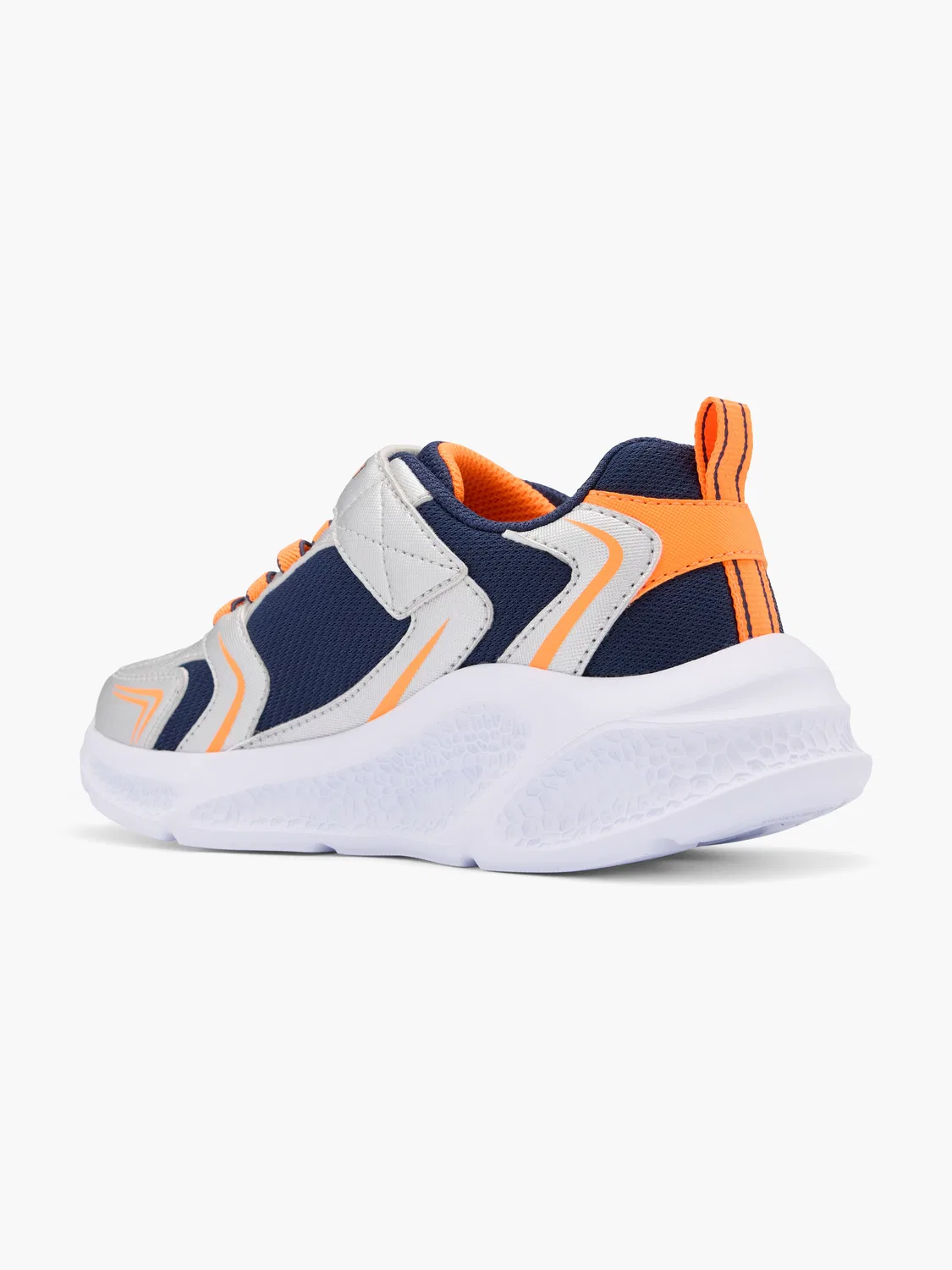 Детские кроссовки с подсветкой Skechers, серебристый — фото 3