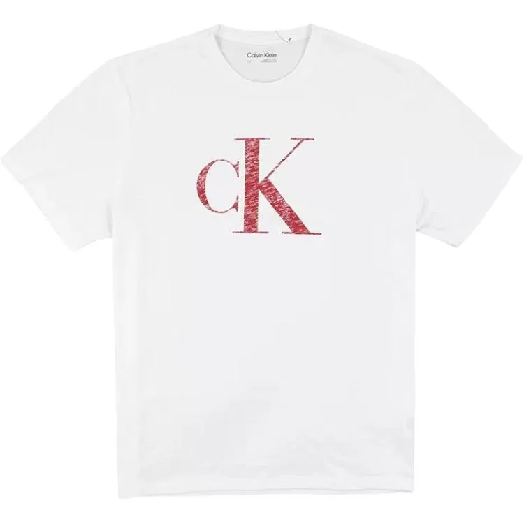 Футболка Calvin Klein Men's White Crew Neck
