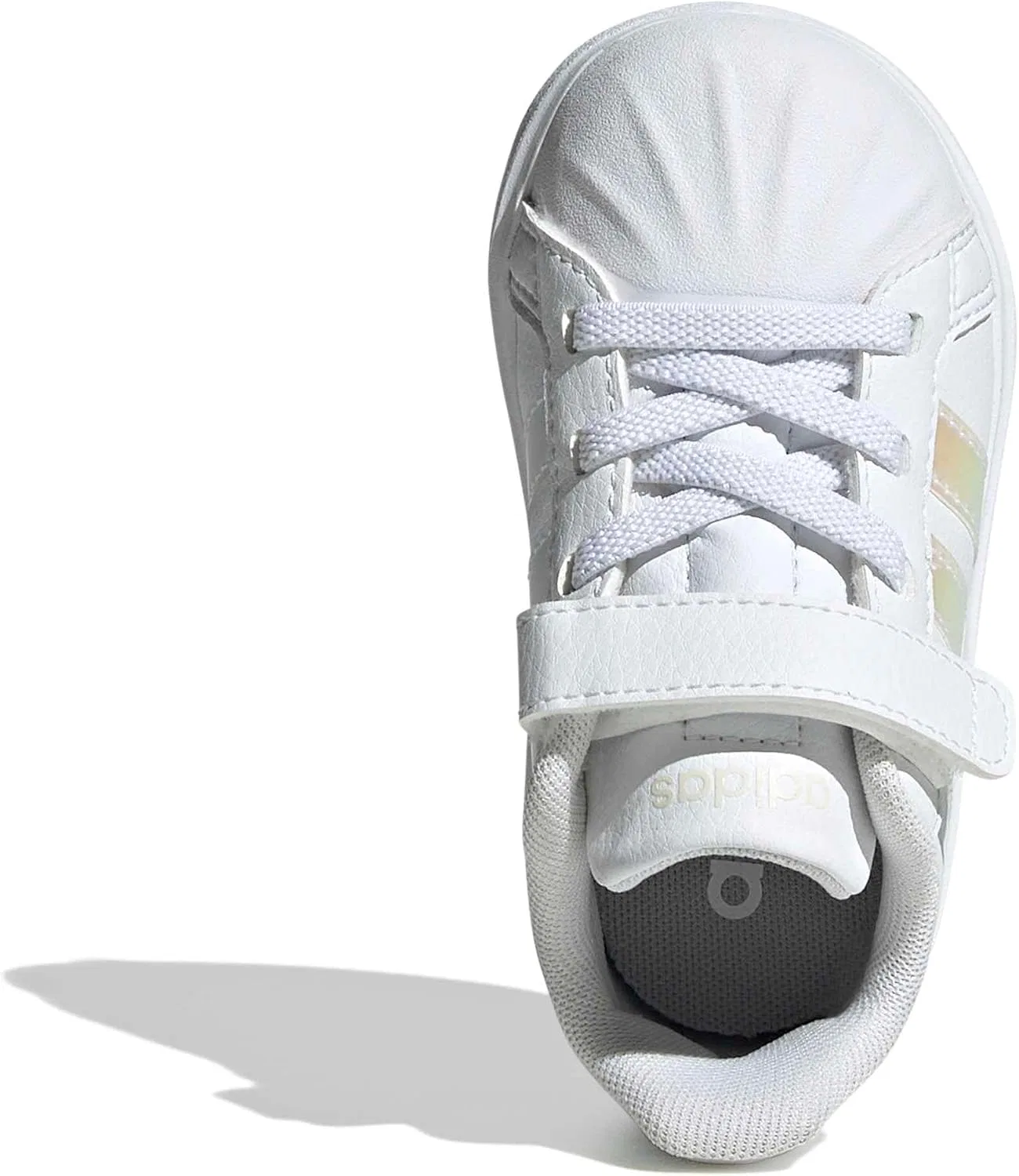 Детские кроссовки для мальчиков с принтом Streettalk adidas, White/Iridescent/White — фото 2