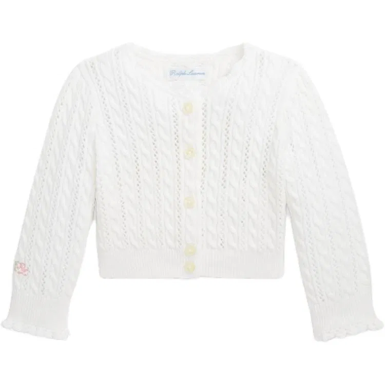 Детское вязаное изделие Polo Ralph Lauren, Washed White