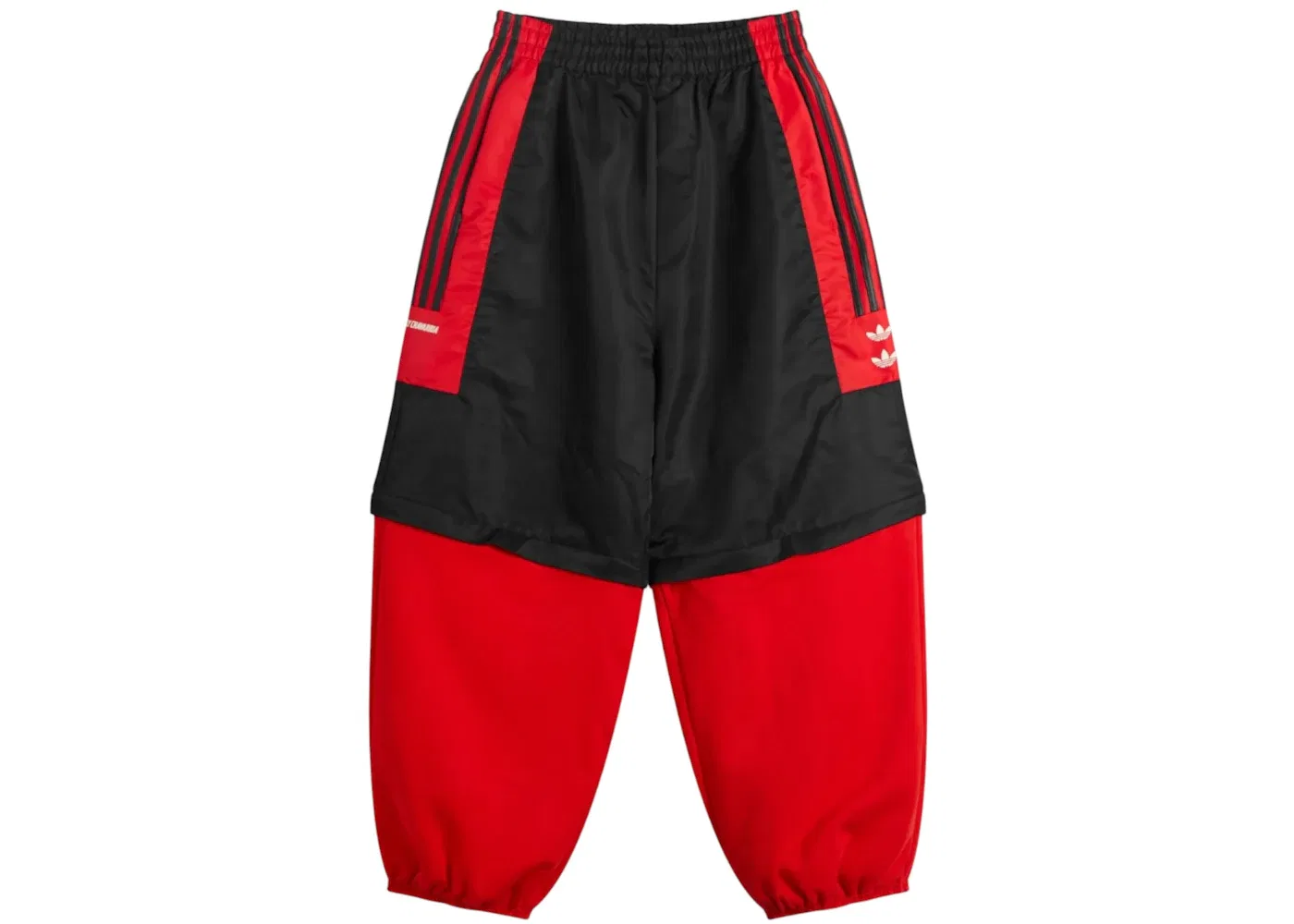 Унисекс штаны с отстегивающимися штанинами Adidas x Willy Chavarria Gomez Zip Off Pant, Black/Red