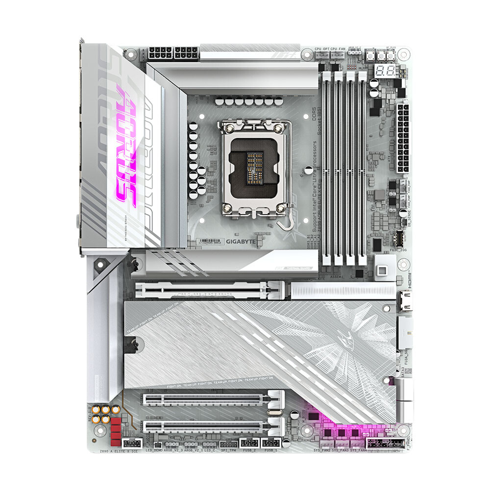 Материнская плата Gigabyte Z890 Aorus Elite X Ice, LGA1851, DDR5, Wi-Fi — фото 2