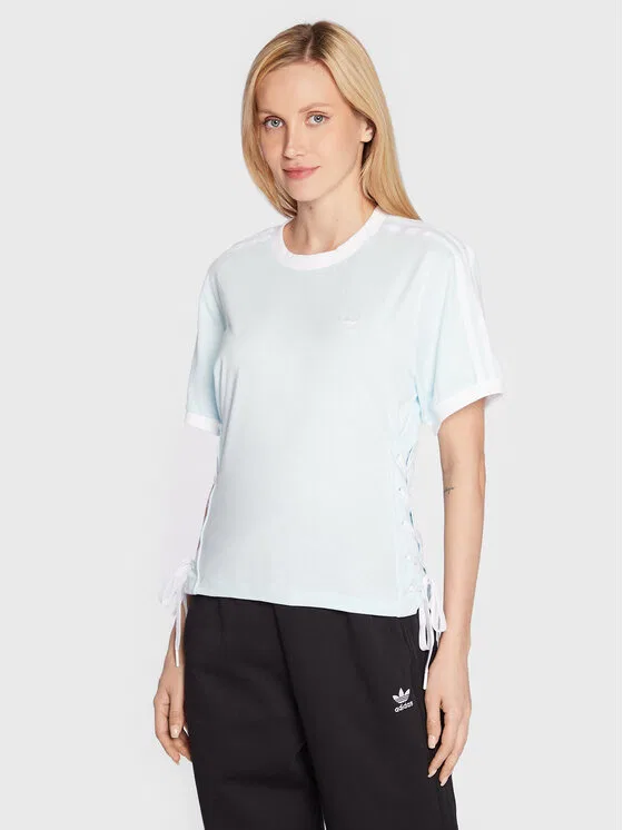 Футболка loose fit Always Original Laced Adidas, светло-голубой