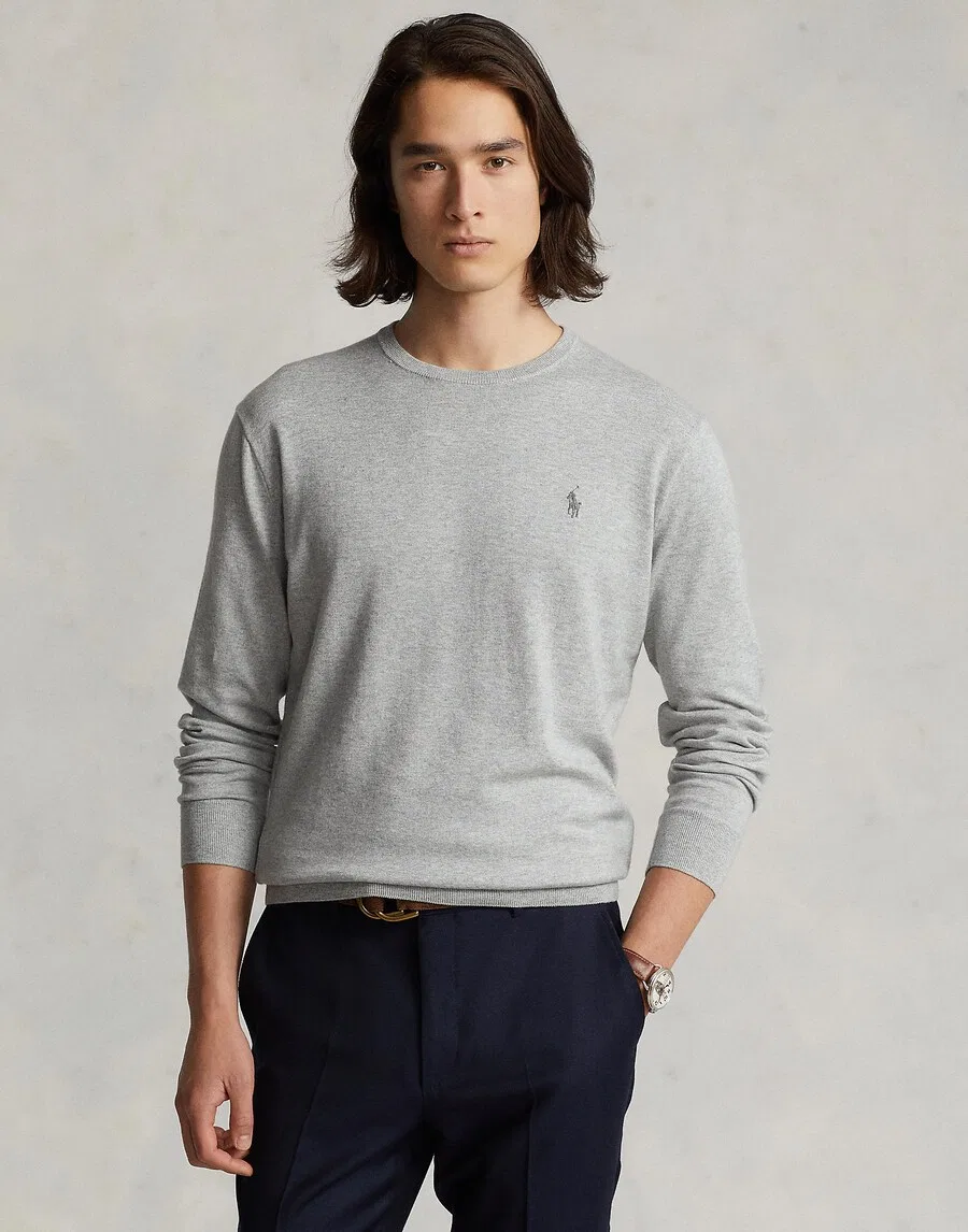 Свитер Polo Ralph Lauren серого цвета — фото 3