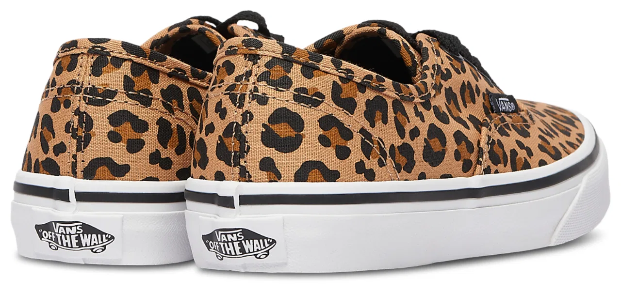 Детские кеды для девочек на шнуровке Vans Authentic, Tan/Black — фото 3