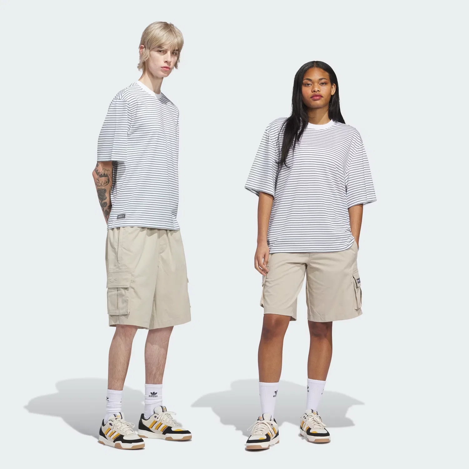 Унисекс-шорты карго свободного кроя Skateboarding Cargo Adidas Originals, хаки