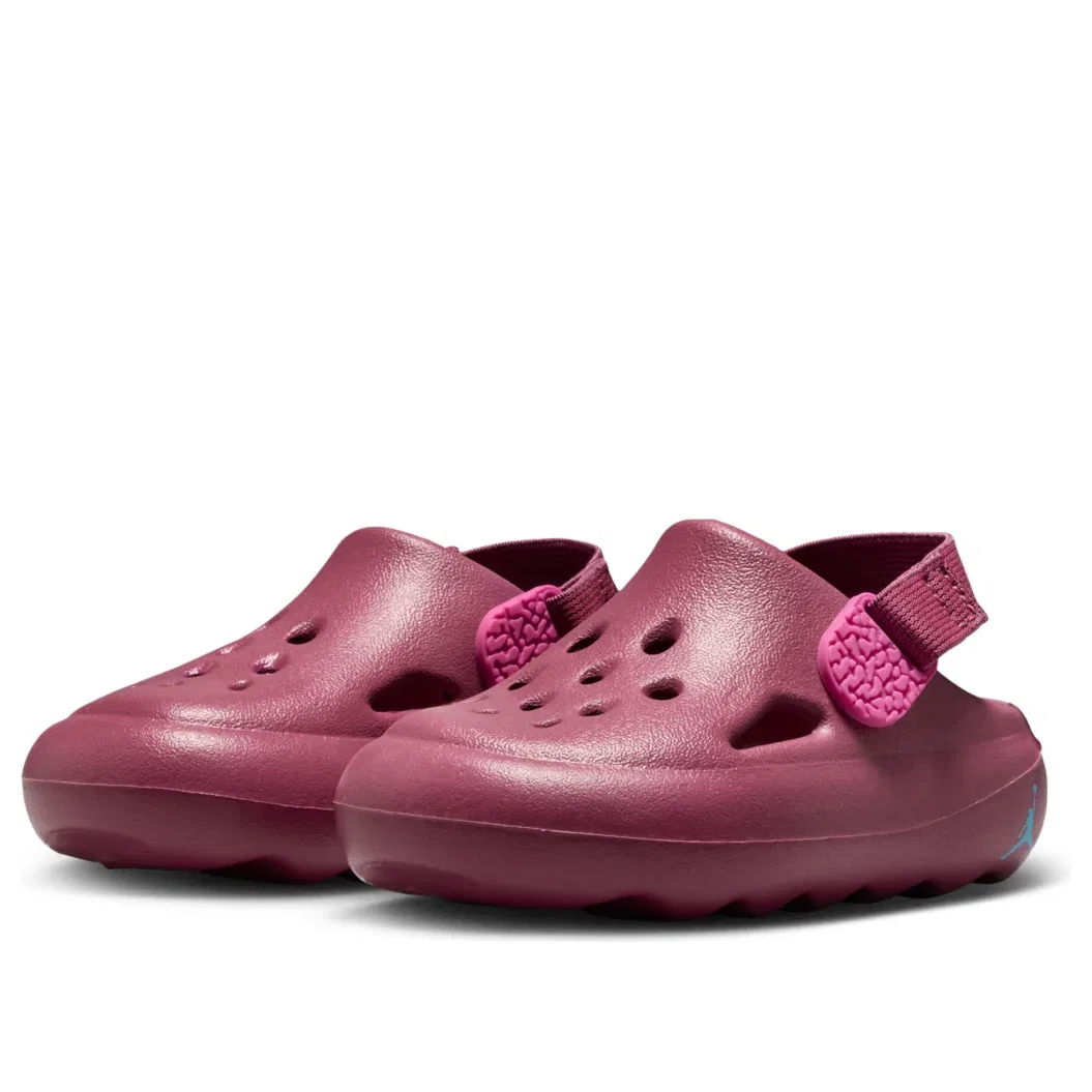 Детские сандалии с синтетическим верхом Air Jordan Hydrip 'Sweet Beet' Jordan, Sweet Beet/Baltic Blue/Desert Pink/Sweet Beet — фото 3