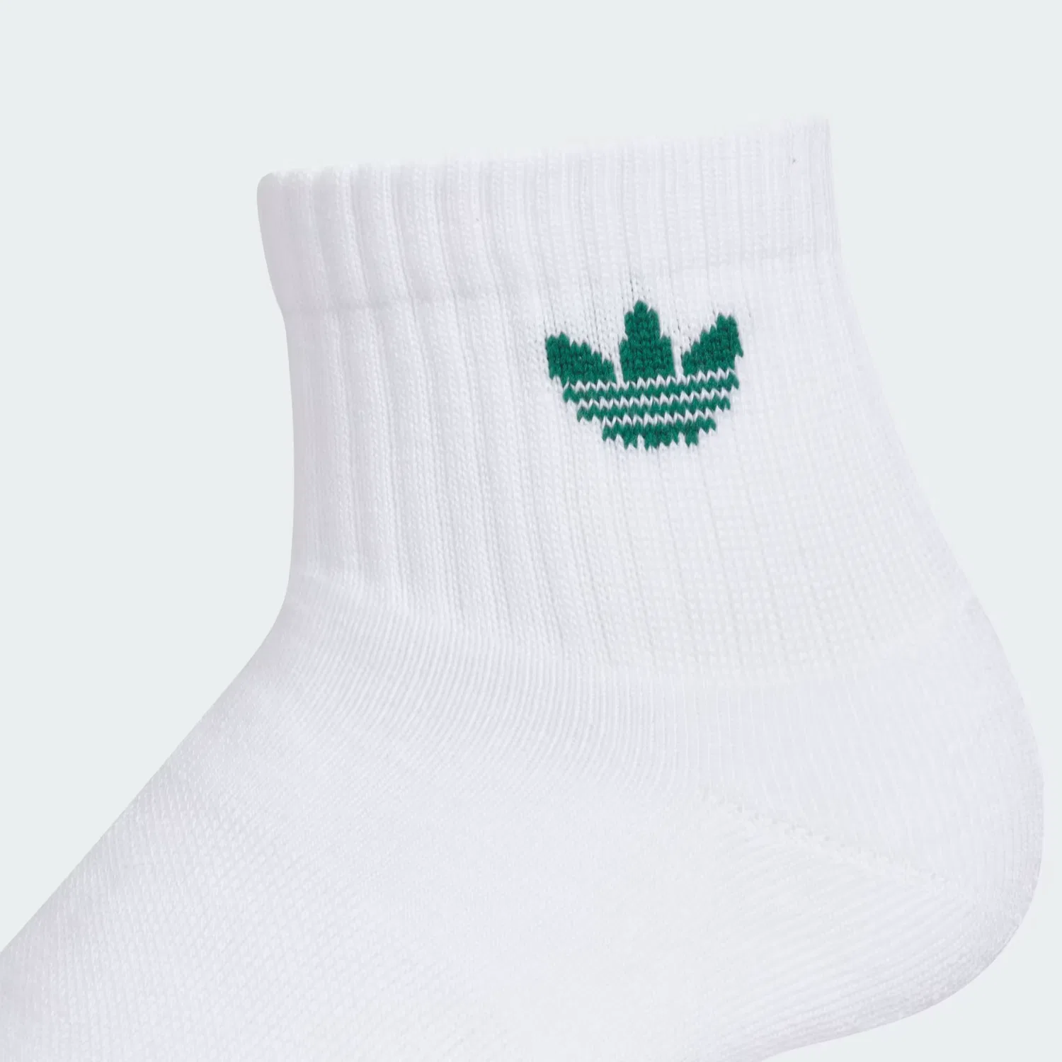 Детские носки Quarter с компрессией свода стопы, набор из 6 пар, trefoil 2.0 Adidas Originals, белый/зеленый/синий — фото 2