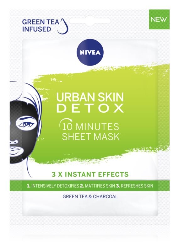 

Очищающая и детоксицирующая маска с активированным углем Nivea Urban Skin Detox
