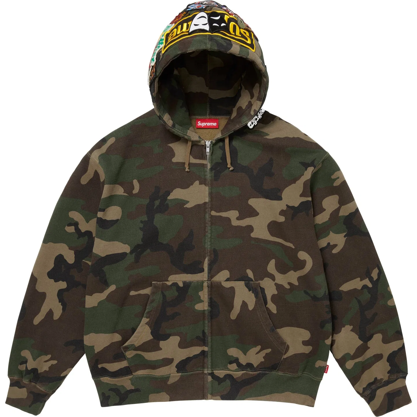 Мужское худи с капюшоном Woodland Camo/Woodland Camouflage Supreme