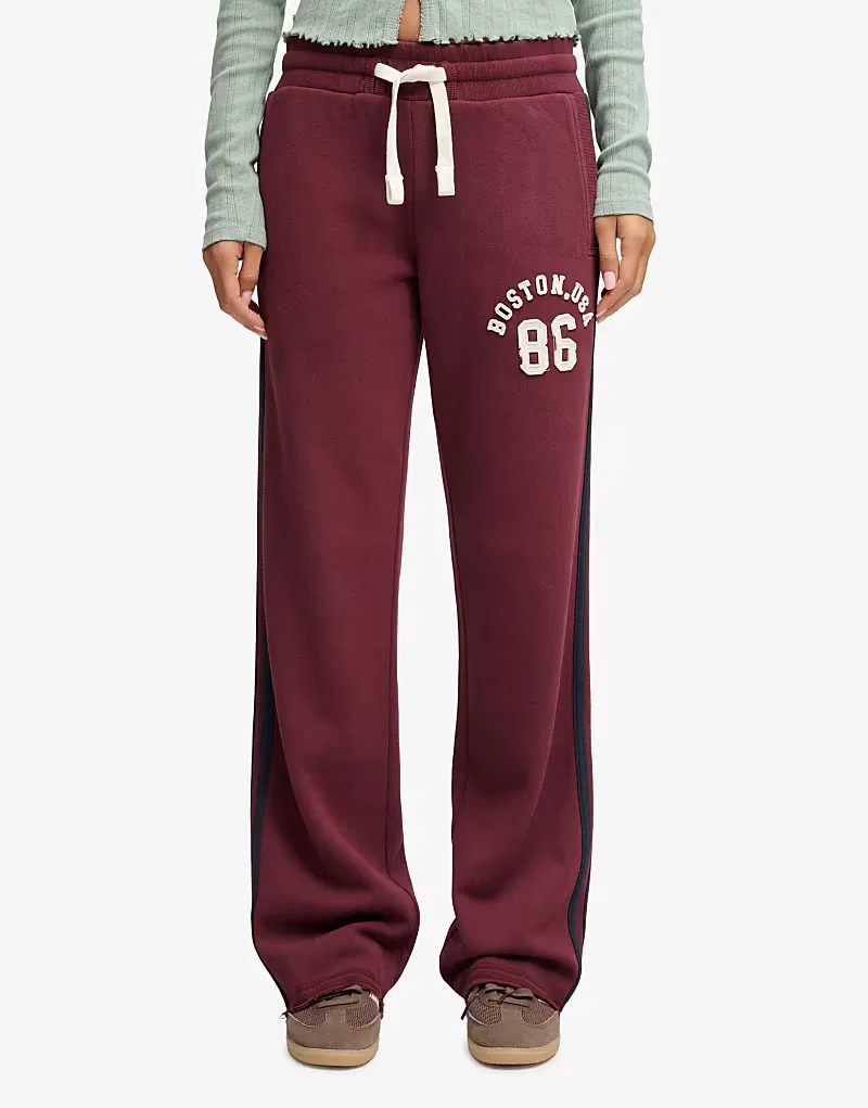 Спортивные брюки Superdry Athletic Essentials для хоккея, порт-красный — фото 4