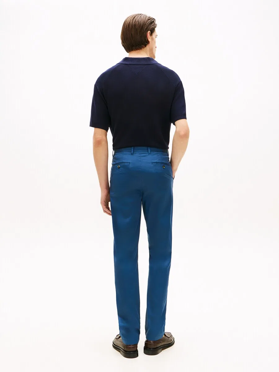 Брюки-чиносы TOMMY HILFIGER Regular 'Harlem Essential' синего цвета — фото 3