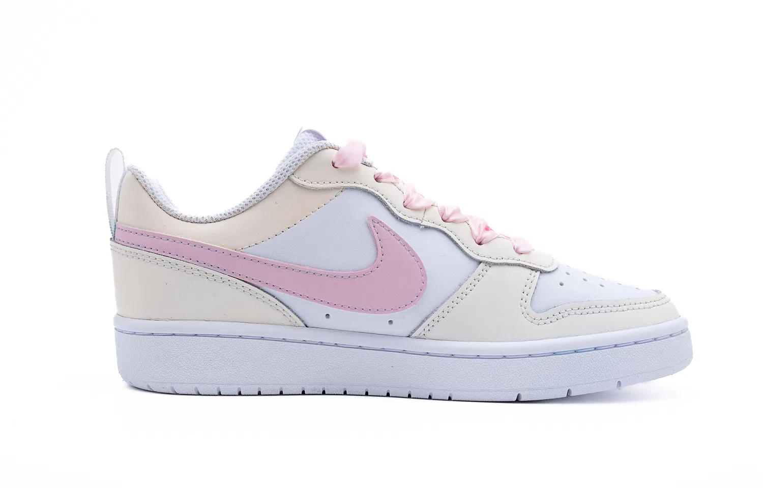 Детские кастомные кеды для скейтбординга с рисунком медвежонка, Nike, Pink Yellow — фото 3