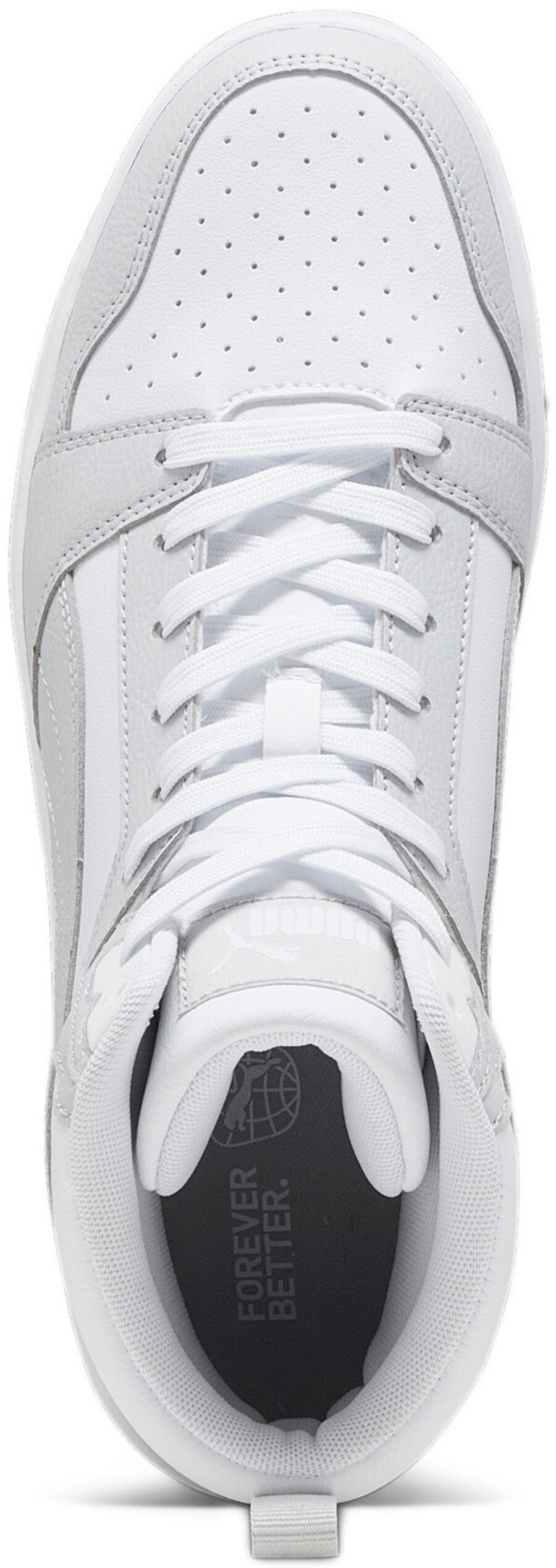 Высокие кроссовки PUMA Rebound V6, Light grey/White — фото 4