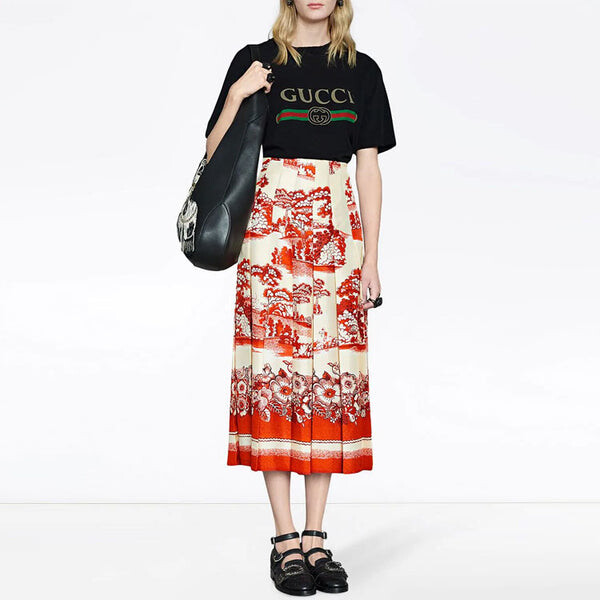 Футболка oversize t-shirt with logo 'black' Gucci, черный — фото 3