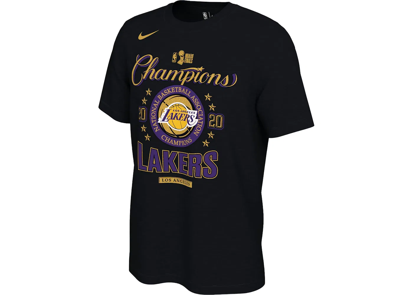 Мужская футболка с принтом Nike Los Angeles Lakers Champions Locker Room T-Shirt, Black