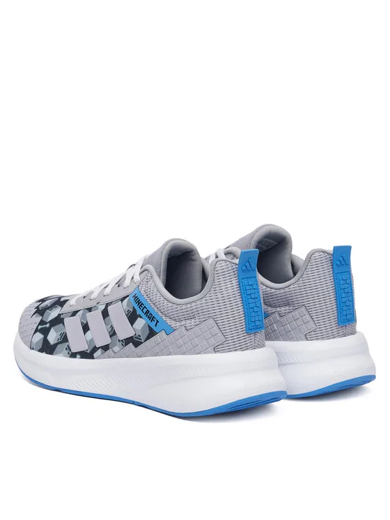 Кроссовки Minecraft Fortarun Adidas, серый — фото 3