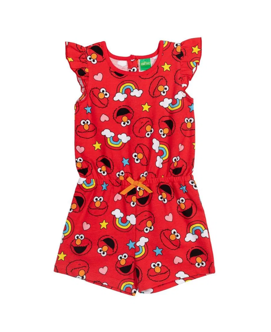 Боди-комбинезон без рукавов с принтом Elmo Sesame Street, Elmo Red
