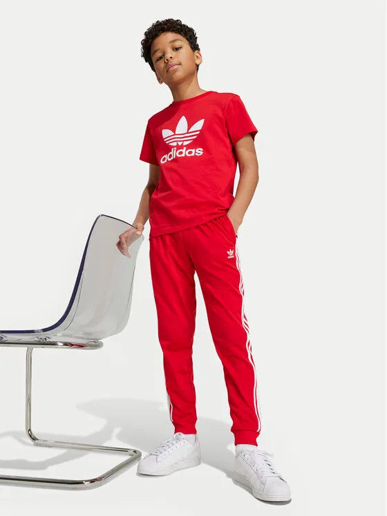 Футболка regular fit adicolor Trefoil Adidas, красный — фото 2