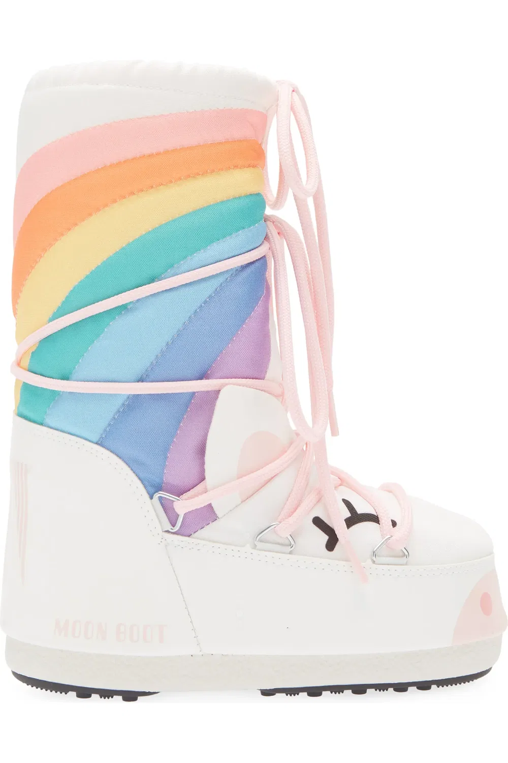 Детские ботинки утепленные Icon Unicorn Moon Boot, White/Multicolor — фото 3