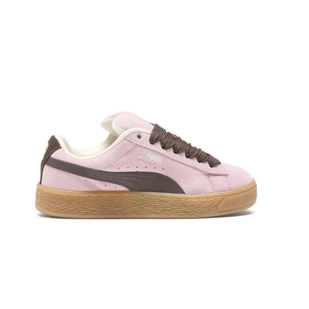 Детские кроссовки для мальчиков с замшевым верхом Suede Xl PUMA, Satin Ivory Chestnut Peach Smoothie