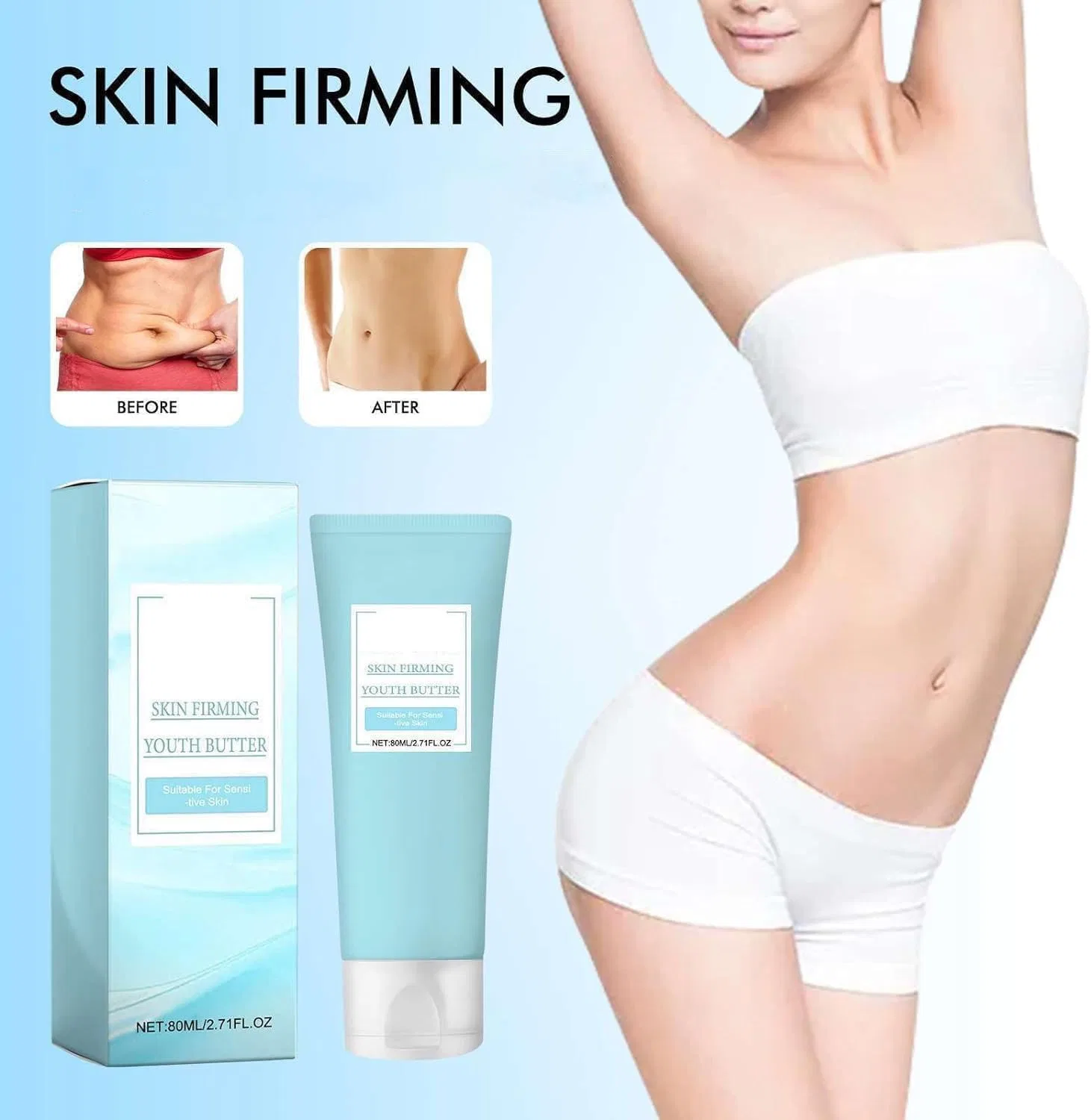Крем для тела укрепляющий Luxelift Skin Firming Youth Butter, 6 шт, 80 мл Jiaoy — фото 2