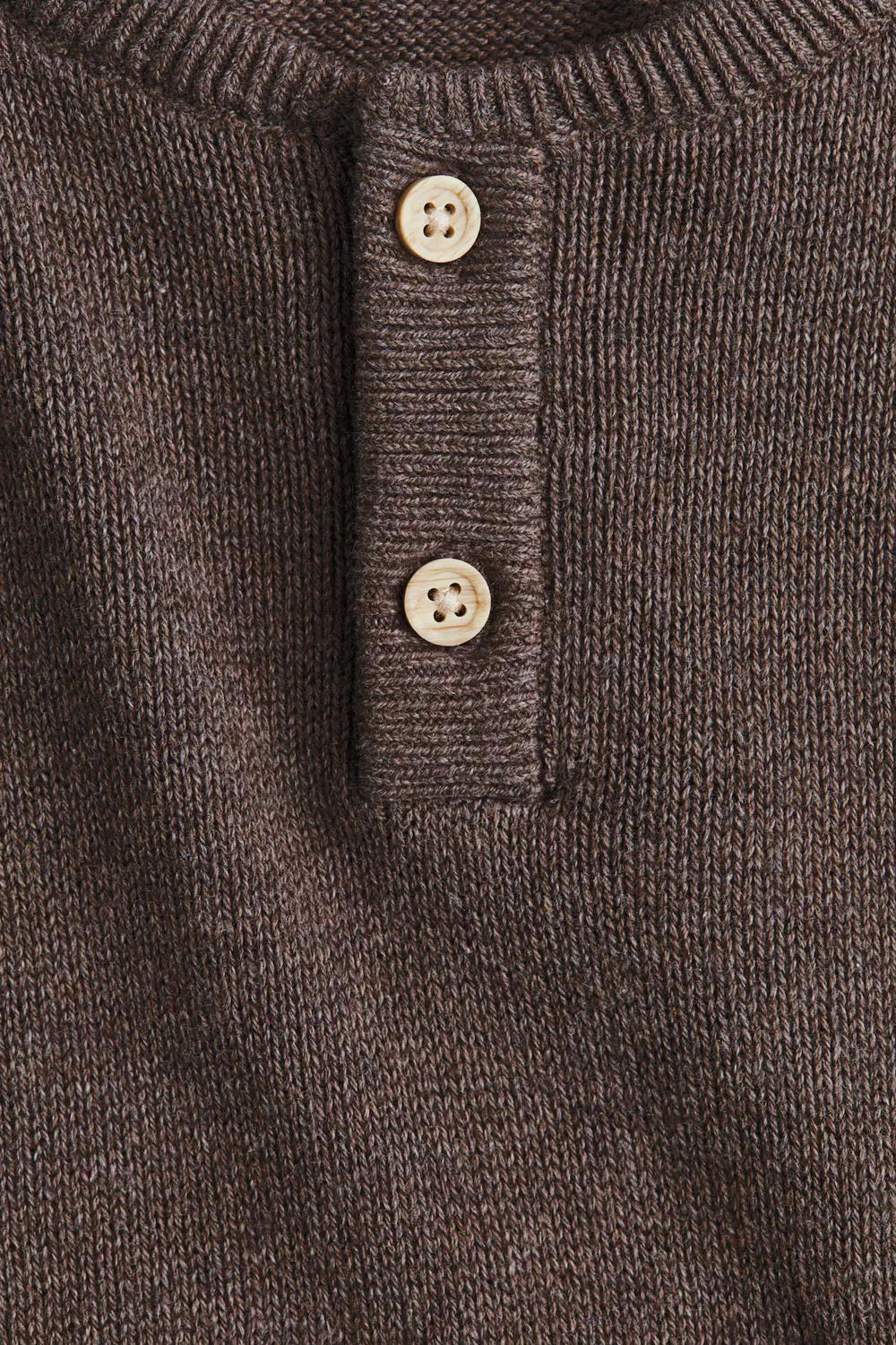 Свитер Хенли H&M, Dunkelbraun/N.Y.C — фото 2