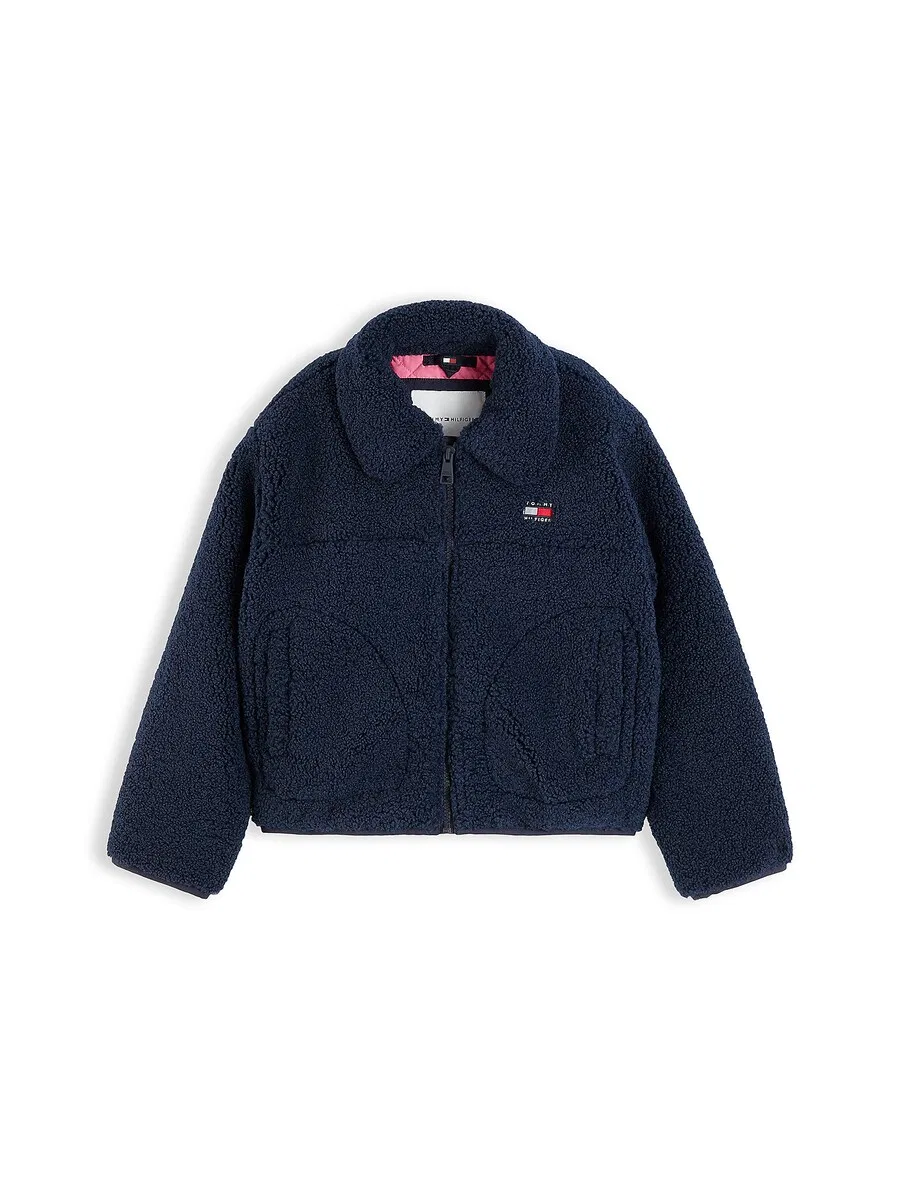 Куртка TOMMY HILFIGER межсезонья, темно-синяя