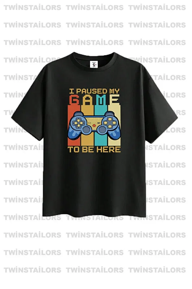 Детский комплект футболок для девочек с принтом Game Console And Astronaut Twins Tailors, Beige — фото 2
