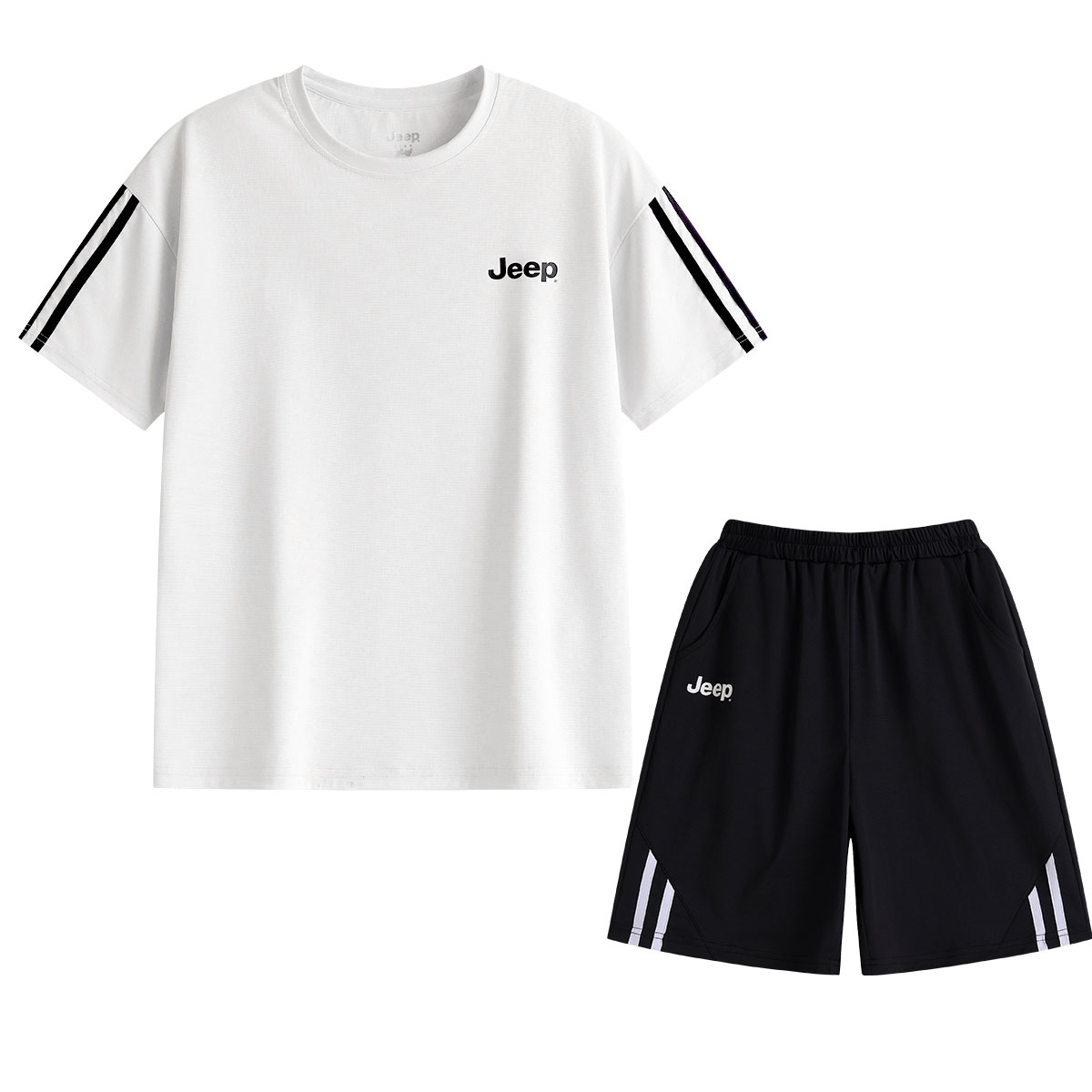Спортивный костюм Outdoor UV Protection Casual Breathable 2 Piece Set для подростков Jeep, черный — фото 2