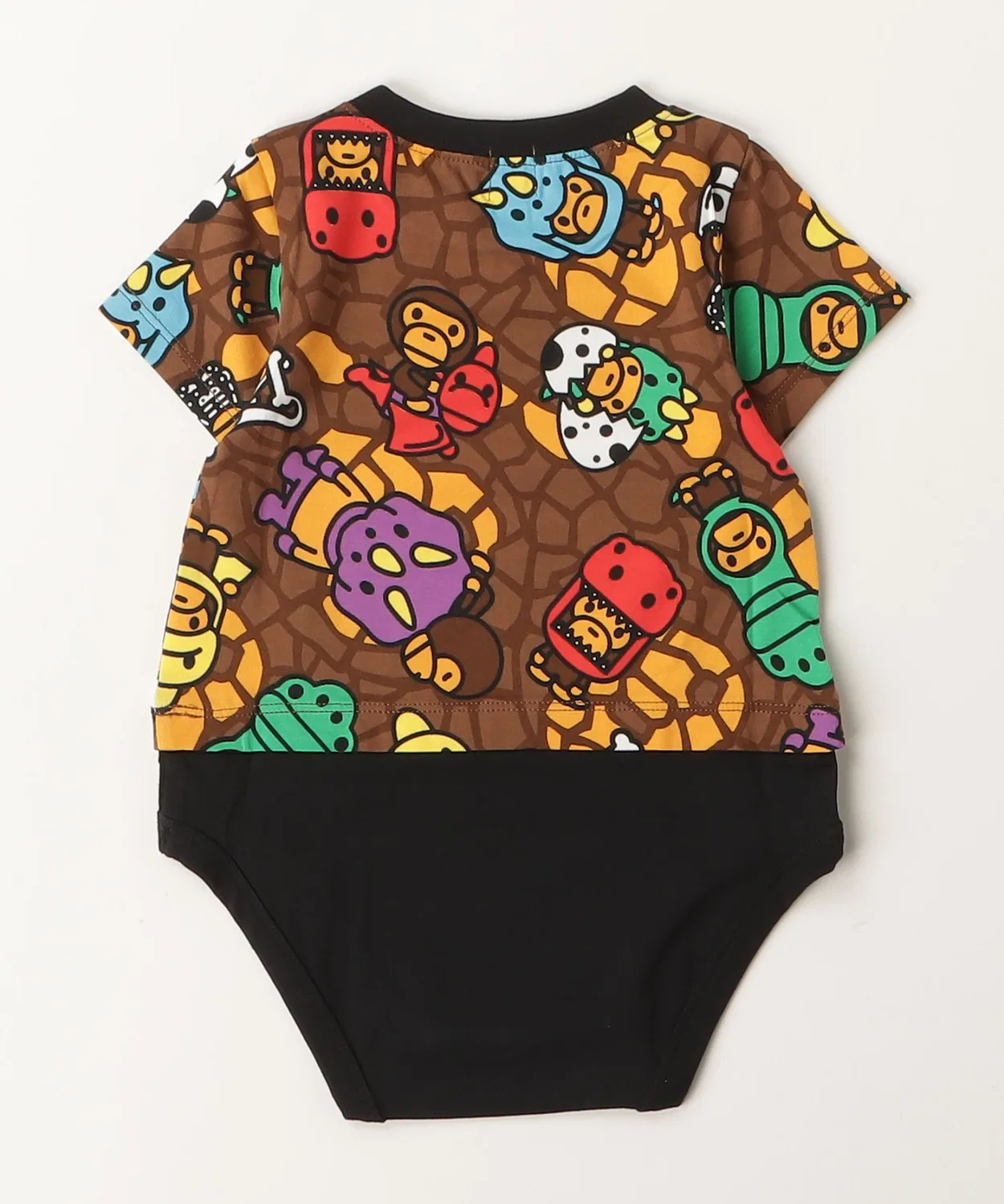 Детский боди-комбинезон с принтом MILO MULTI DINOSAURS PATTERN A BATHING APE, Multi — фото 4