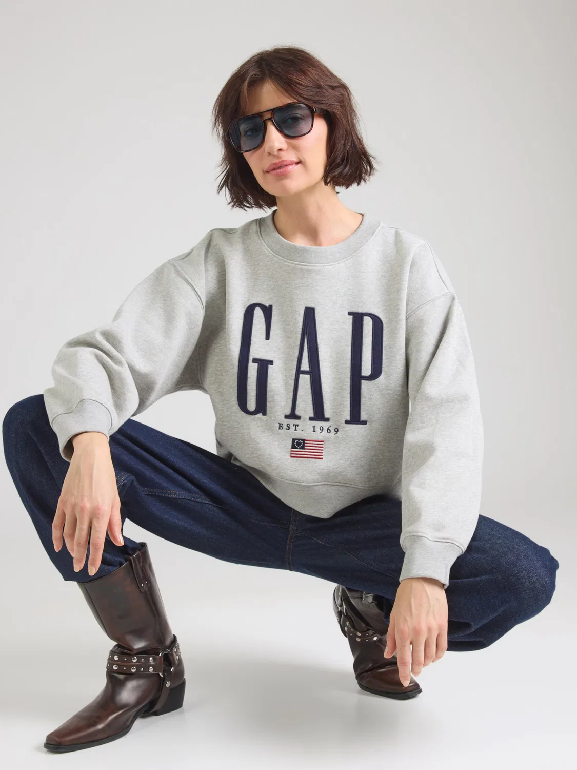Толстовка Gap серого цвета — фото 2
