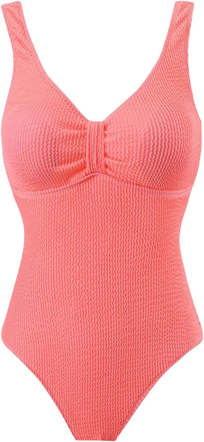 Женский слитный купальник с утягивающим эффектом, Watermelon Red — фото 3