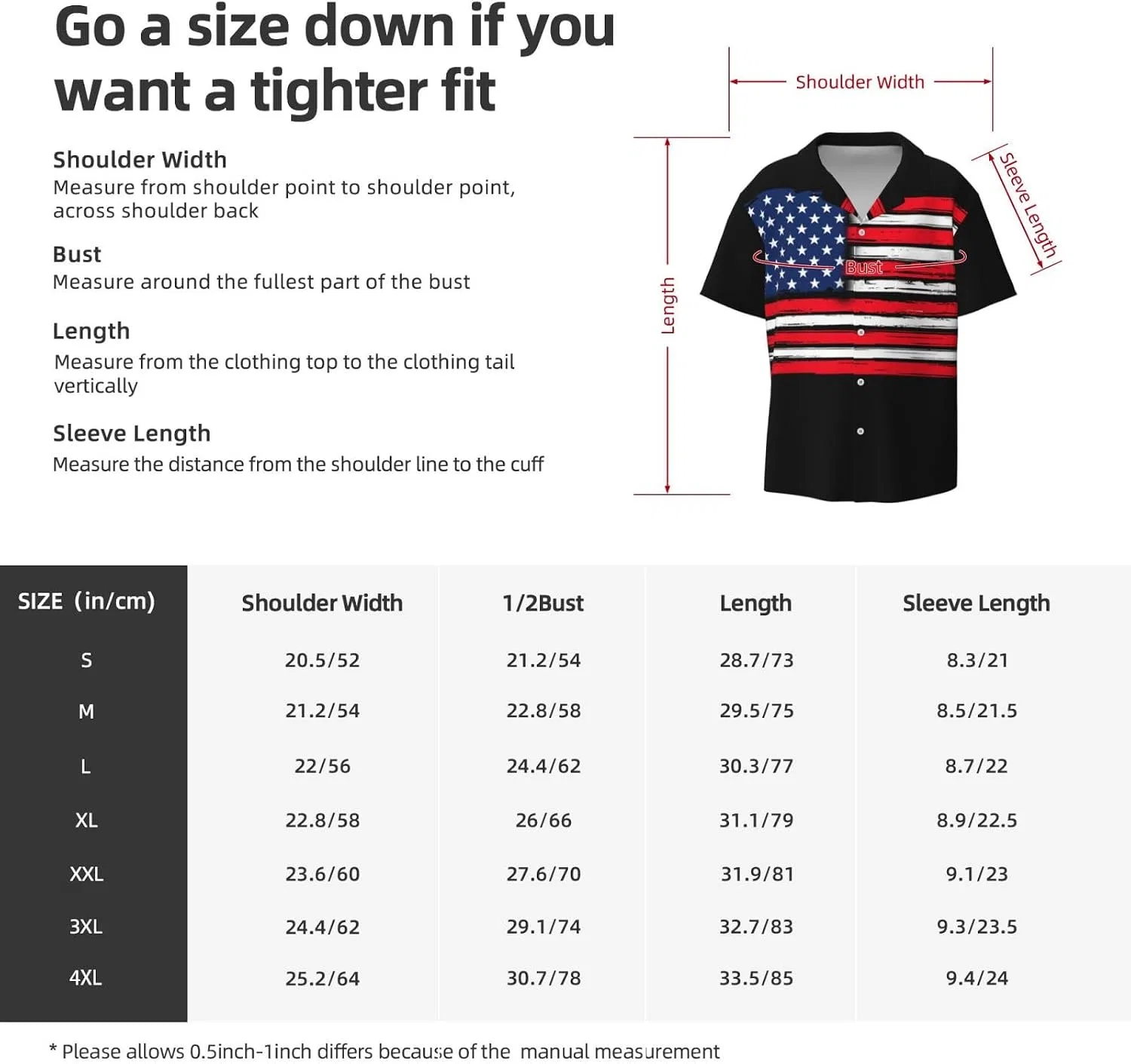 Мужская свободная рубашка с кубинским воротником Vintage America, Black — фото 4