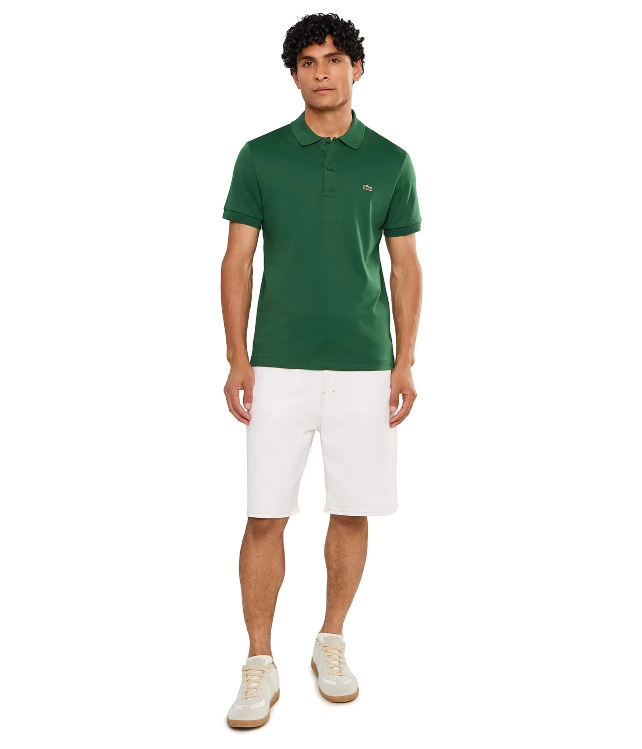 Поло из хлопка пима стандартного кроя Lacoste, Green — фото 2