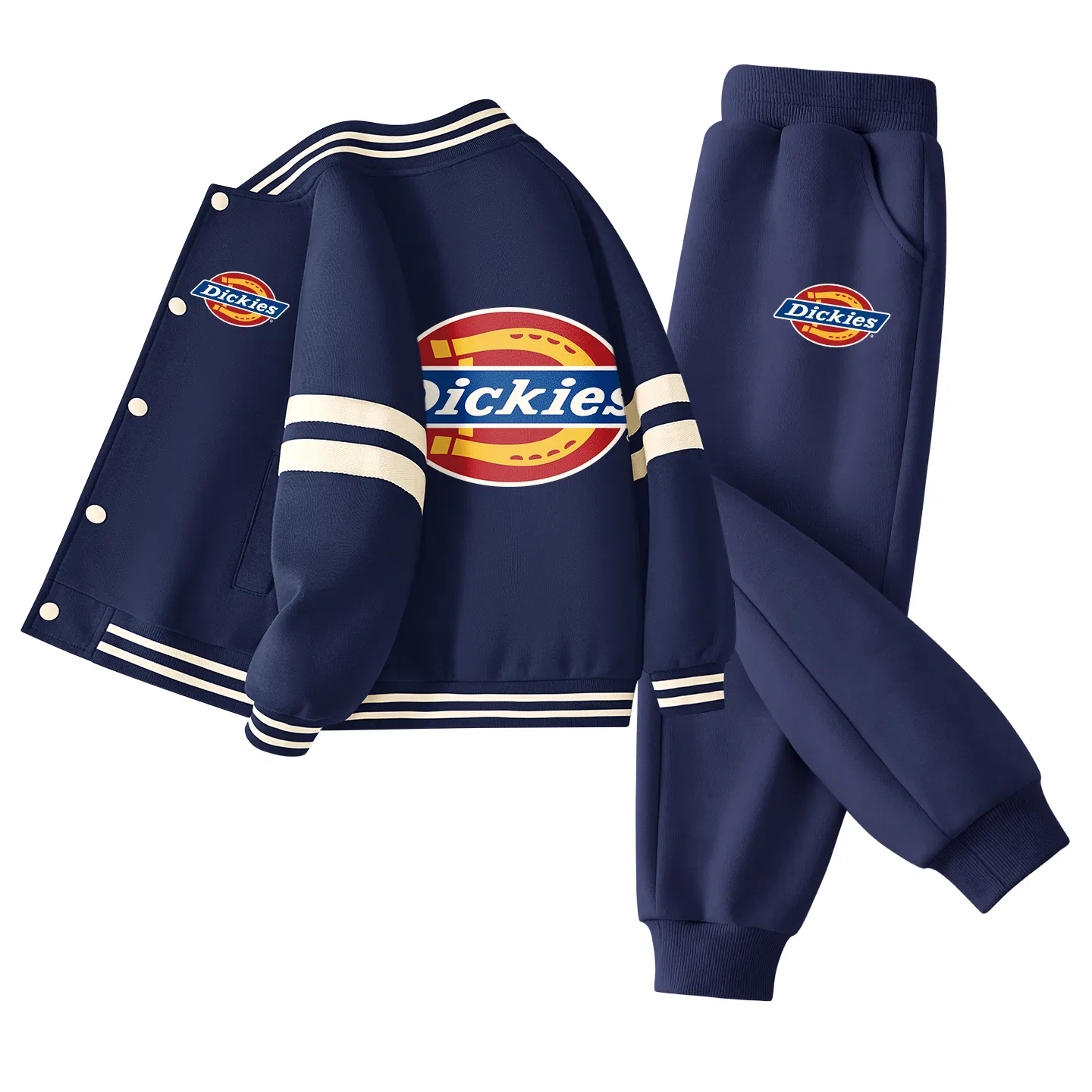 Детский спортивный комплект из двух предметов в ретро-стиле Dickies, Navy Blue/Black — фото 3