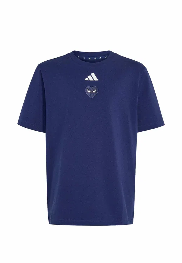 Футболка Adidas Marvel Spider-man с принтом, унисекс Adidas Sportswear, белый/темно-синий — фото 4